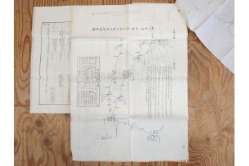 希少　明治期　当時物　第五師団戦闘詳報第二号　戦闘・設置・宿営地略図　古地図等12点セット(中国、第五師団、第七師団、古文書、真鍋支隊楊村、前衛河西務、張家湾、高家庄、奉点)(R-077221)