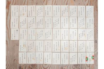 1935年　仁成堂　武井武雄画　千葉省三作　コドモノ俳句 イロハカルタ(春遊び五大カルタ、いろはかるた、玩具、おもちゃ、昔あそび、童画、昭和レトロ、外箱付き)(R-077223)