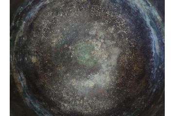 明治期　古銅　雷文　歴史を刻んだ味わいが魅力の古火鉢(手あぶり、手焙、双耳、鉢カバー、銅製、銅器、共箱付き、茶道具)(R-077225)