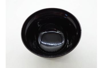 明治〜大正期　輪島塗　沈金蒔絵　木製　瓢箪の図を上品に描いた蓋付吸物椀5客セット(漆器、漆芸、お椀、金彩、和食器)(R-077227)