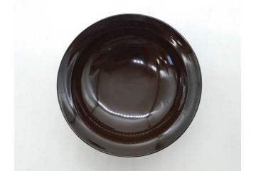 明治〜大正期　輪島塗　沈金蒔絵　木製　瓢箪の図を上品に描いた蓋付吸物椀5客セット(漆器、漆芸、お椀、金彩、和食器)(R-077227)