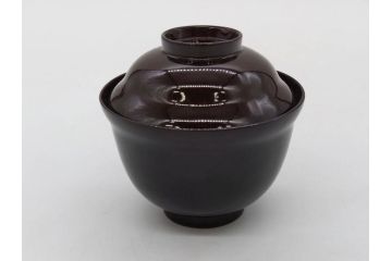 明治〜大正期　輪島塗　沈金蒔絵　木製　瓢箪の図を上品に描いた蓋付吸物椀5客セット(漆器、漆芸、お椀、金彩、和食器)(R-077227)