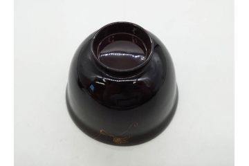 明治〜大正期　輪島塗　沈金蒔絵　木製　瓢箪の図を上品に描いた蓋付吸物椀5客セット(漆器、漆芸、お椀、金彩、和食器)(R-077227)