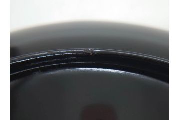 明治〜大正期　輪島塗　沈金蒔絵　蔦図　約18.5cm　6.1寸　気品溢れる木皿8枚セット(木製、漆器、漆芸、金彩、和食器、六寸一分)(R-077228)