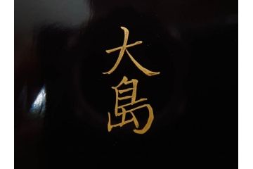 明治〜大正期　輪島塗　沈金蒔絵　蔦図　約18.5cm　6.1寸　気品溢れる木皿8枚セット(木製、漆器、漆芸、金彩、和食器、六寸一分)(R-077228)