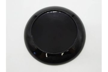 明治〜大正期　輪島塗　沈金蒔絵　蔦図　約18.5cm　6.1寸　気品溢れる木皿8枚セット(木製、漆器、漆芸、金彩、和食器、六寸一分)(R-077228)