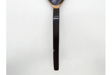 明治〜大正期　輪島塗　沈金蒔絵　木製　菊梅竹菖蒲図　漆塗りの艶やかな風合いが上品なお櫃・湯桶・お盆・しゃもじセット(漆器、漆芸、金彩、和食器)(R-077229)