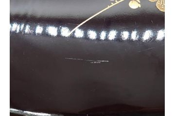 明治〜大正期　輪島塗　沈金蒔絵　木製　菊梅竹菖蒲図　漆塗りの艶やかな風合いが上品なお櫃・湯桶・お盆・しゃもじセット(漆器、漆芸、金彩、和食器)(R-077229)