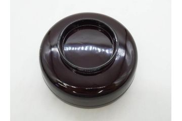 明治〜大正期　輪島塗　沈金蒔絵　木製　梅竹図　艶やかな質感が美しい蓋付お椀6客セット(漆器、漆芸、金彩、和食器)(R-077230)
