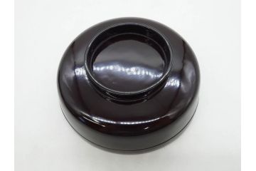 明治〜大正期　輪島塗　沈金蒔絵　木製　梅竹図　艶やかな質感が美しい蓋付お椀6客セット(漆器、漆芸、金彩、和食器)(R-077230)