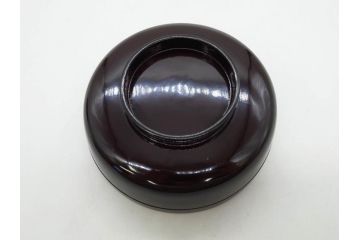 明治〜大正期　輪島塗　沈金蒔絵　木製　梅竹図　艶やかな質感が美しい蓋付お椀6客セット(漆器、漆芸、金彩、和食器)(R-077230)