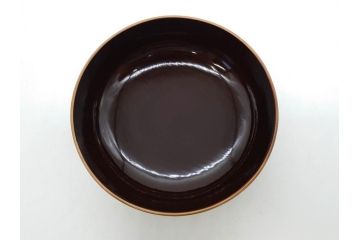 明治〜大正期　輪島塗　沈金蒔絵　木製　梅竹図　艶やかな質感が美しい蓋付お椀6客セット(漆器、漆芸、金彩、和食器)(R-077230)