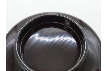 明治〜大正期　輪島塗　沈金蒔絵　木製　菊梅竹図　艶やかな質感が美しい蓋付お椀6客セット(漆器、漆芸、金彩、和食器)(R-077231)