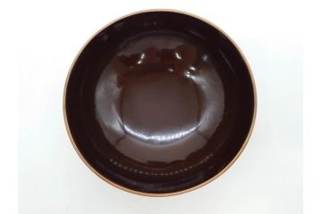 明治〜大正期　輪島塗　沈金蒔絵　木製　菊竹図　雅やかな図柄が素敵な蓋付お椀6客セット(漆器、漆芸、金彩、和食器)(R-077232)
