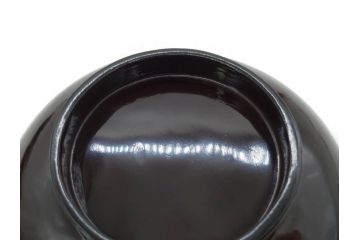 明治〜大正期　輪島塗　沈金蒔絵　木製　菊竹図　雅やかな図柄が素敵な蓋付お椀6客セット(漆器、漆芸、金彩、和食器)(R-077232)