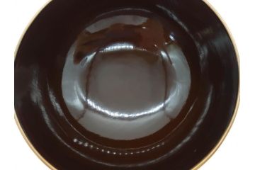 明治〜大正期　輪島塗　沈金蒔絵　木製　菊梅菖蒲図　華やかな図柄が魅力の蓋付お椀6客セット(漆器、漆芸、金彩、和食器)(R-077233)