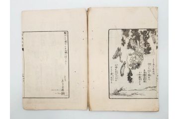 明治　幼年文学　鬼桃太郎　尾崎紅葉/幼年文学第二　猿蟹後日譚　大江小波(博文館、木版画、和本、和書、一名・猿蟹弔合戦)(R-077234)