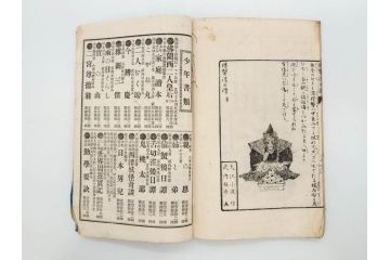 明治　幼年文学　鬼桃太郎　尾崎紅葉/幼年文学第二　猿蟹後日譚　大江小波(博文館、木版画、和本、和書、一名・猿蟹弔合戦)(R-077234)