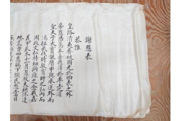 明治三十九年　台湾嘉義廳　謝恩表(謝恩状、嘉義庁、中国、王朝文、資料、手紙、掛軸、掛け軸、古書、古文書、巻物)(R-077236)