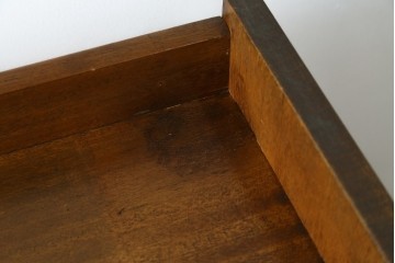 和製アンティーク　大丸　ラワン材　レトロな雰囲気漂う楔(くさび)式本棚　(R-077252)