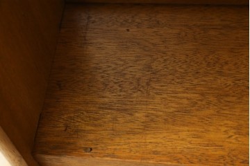 和製アンティーク　大丸　ラワン材　レトロな雰囲気漂う楔(くさび)式本棚　(R-077252)