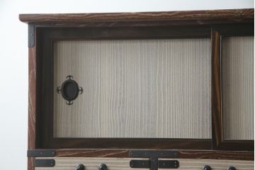 和製ビンテージ　東京桐箪笥　特注!!　高級品　専門店にて再生済み　桐材　桑材　堂々とした佇まいの組み合わせ桐箪笥(桐タンス、和箪笥、収納箪笥、衣裳箪笥、引き出し、ヴィンテージ)(R-077253)