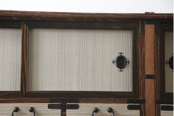 和製ビンテージ　東京桐箪笥　特注!!　高級品　専門店にて再生済み　桐材　桑材　堂々とした佇まいの組み合わせ桐箪笥(桐タンス、和箪笥、収納箪笥、衣裳箪笥、引き出し、ヴィンテージ)(R-077253)