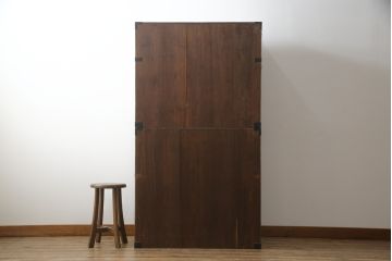 和製ビンテージ　東京桐箪笥　特注!!　高級品　専門店にて再生済み　桐材　桑材　上品な和の雰囲気漂う重ね桐箪笥(桐タンス、和箪笥、収納箪笥、衣裳箪笥、引き出し、ヴィンテージ)(R-077254)