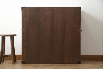 和製ビンテージ　東京桐箪笥　特注!!　高級品　専門店にて再生済み　桐材　桑材　上品な和の雰囲気漂う桐箪笥サイドチェスト(桐タンス、和箪笥、収納箪笥、衣裳箪笥、引き出し、ヴィンテージ)(R-077259)