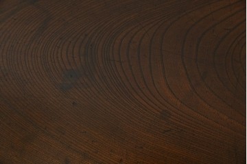 和製アンティーク　総欅(ケヤキ)材　素朴な佇まいの片袖机(文机、座机、ローテーブル、作業台、ワークデスク、在宅用、在宅ワーク用)(R-077261)