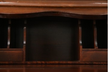 イギリスビンテージ　美しいシルエットの象嵌入りビューローブックケース　(R-077274)