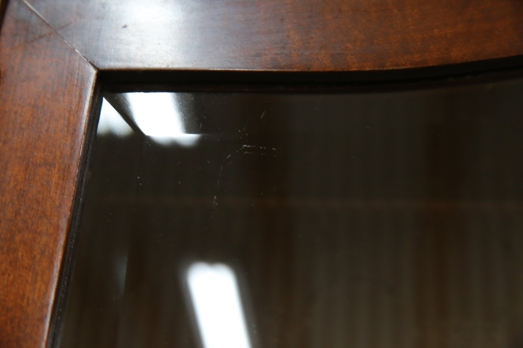 イギリスビンテージ　美しいシルエットの象嵌入りビューローブックケース　(R-077274)