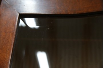 イギリスビンテージ　美しいシルエットの象嵌入りビューローブックケース　(R-077274)