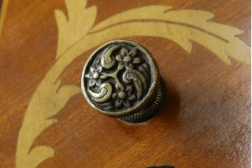 イギリスビンテージ　美しいシルエットの象嵌入りビューローブックケース　(R-077274)