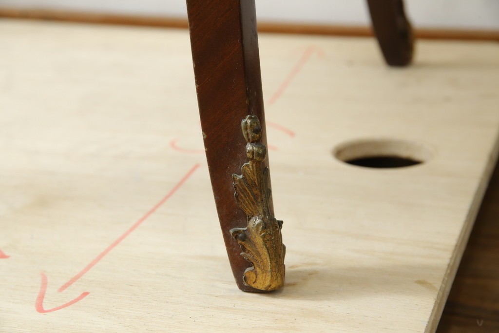 イギリスビンテージ　美しいシルエットの象嵌入りビューローブックケース　(R-077274)