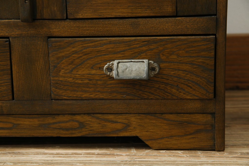 和製アンティーク　古い栓材の小さな本箱　(R-077275)