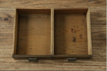 和製アンティーク　古い栓材の小さな本箱　(R-077275)