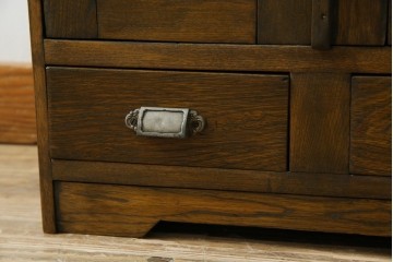 和製アンティーク　古い栓材の小さな本箱　(R-077275)