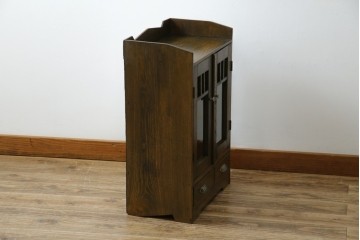 和製アンティーク　古い栓材の小さな本箱　(R-077275)