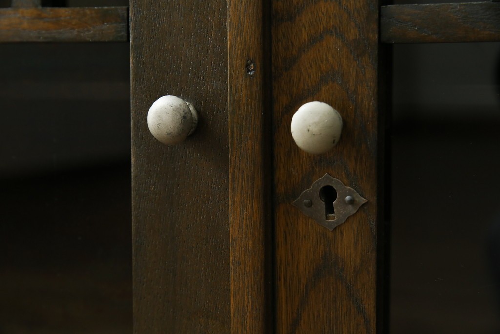 和製アンティーク　古い栓材の小さな本箱　(R-077275)