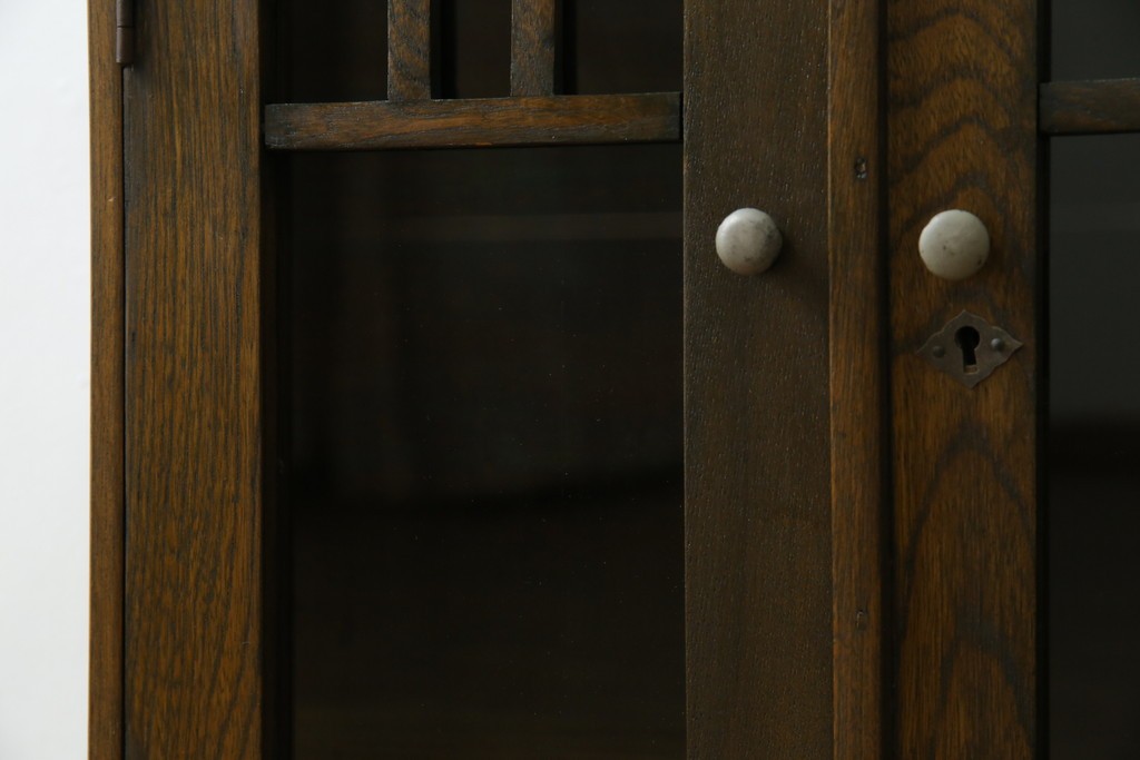 和製アンティーク　古い栓材の小さな本箱　(R-077275)