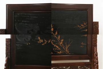 和製ビンテージ　特大　迫力のある虎の図が豪華な衝立て(つい立て、衝い立て、仕切り、パーテーション、ヴィンテージ)(R-077281)