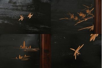和製ビンテージ　特大　迫力のある虎の図が豪華な衝立て(つい立て、衝い立て、仕切り、パーテーション、ヴィンテージ)(R-077281)