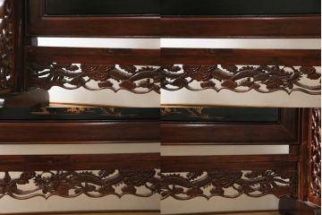 和製ビンテージ　特大　迫力のある虎の図が豪華な衝立て(つい立て、衝い立て、仕切り、パーテーション、ヴィンテージ)(R-077281)