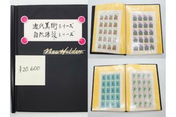 未使用切手　日本郵便　額面466,000円以上　切手シート・バラ等一式まとめてセット(記念切手、切手帳、切手コレクション、趣味週間、日本昔ばなし、近代美術、万国、ビードロを吹く娘、市川海老蔵、鞠つき)(R-077305)