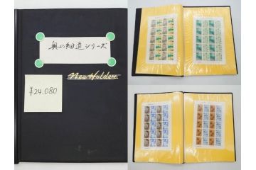 未使用切手　日本郵便　額面466,000円以上　切手シート・バラ等一式まとめてセット(記念切手、切手帳、切手コレクション、趣味週間、日本昔ばなし、近代美術、万国、ビードロを吹く娘、市川海老蔵、鞠つき)(R-077305)