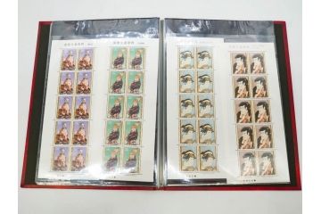 未使用切手　日本郵便　額面466,000円以上　切手シート・バラ等一式まとめてセット(記念切手、切手帳、切手コレクション、趣味週間、日本昔ばなし、近代美術、万国、ビードロを吹く娘、市川海老蔵、鞠つき)(R-077305)