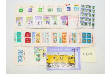 未使用切手　日本郵便　額面466,000円以上　切手シート・バラ等一式まとめてセット(記念切手、切手帳、切手コレクション、趣味週間、日本昔ばなし、近代美術、万国、ビードロを吹く娘、市川海老蔵、鞠つき)(R-077305)