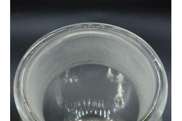 当時物　様々な用途に使える薬瓶3個セット(ガラスビン、硝子、メディシンボトル、キャニスター、筒型、フタ付き)(R-077308)