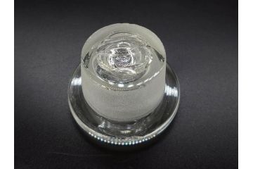 当時物　様々な用途に使える薬瓶3個セット(ガラスビン、硝子、メディシンボトル、キャニスター、筒型、フタ付き)(R-077308)